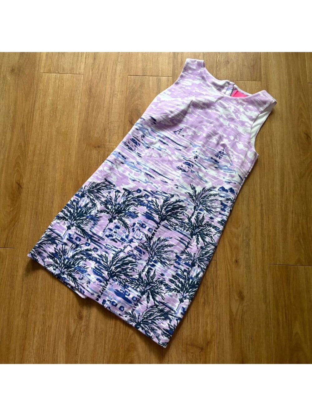 Lilly Pulitzer Gellar Shift Sleeveless Dress Purple Iris Horizon Women’s Size S